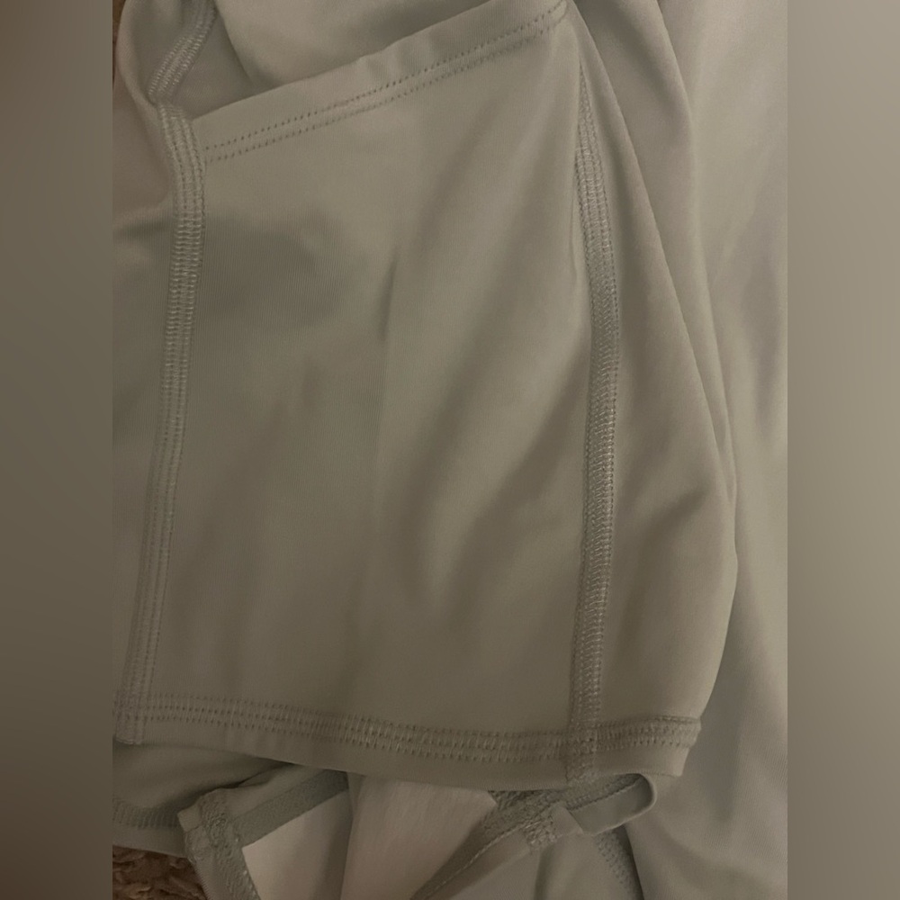 ALO Yoga Light Gray V-Neck Athletic Dress/Romper with shorts underneath. - Picture 7 of 10